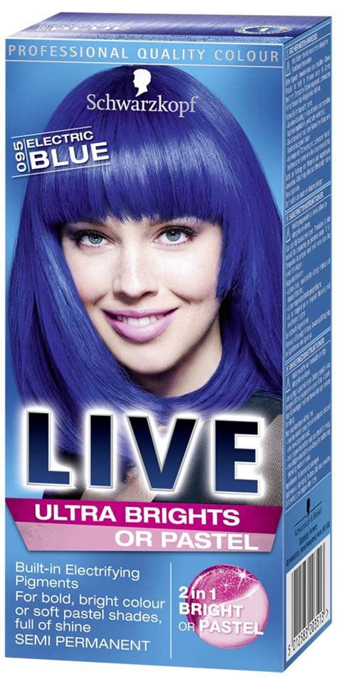 schwarzkopf hair color blue|electric blue hair dye permanent.